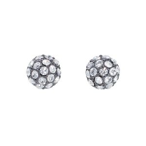:: Stella & Dot Soirée Silver Pave+Hematite Studs